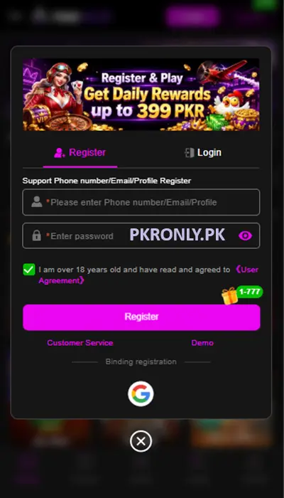 786Ace Game Register Guide